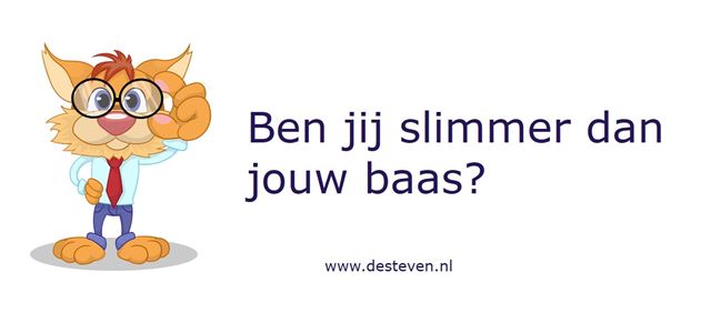 Slimmer dan je baas