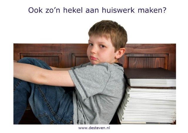 Hekel aan huiswerk maken?