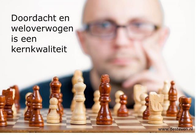 Bedachtzaam, doordacht en weloverwogen