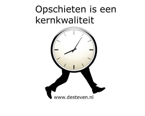 Opschieten is een kernkwaliteit