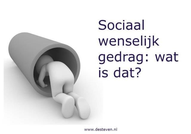 Sociaal wenselijk gedrag