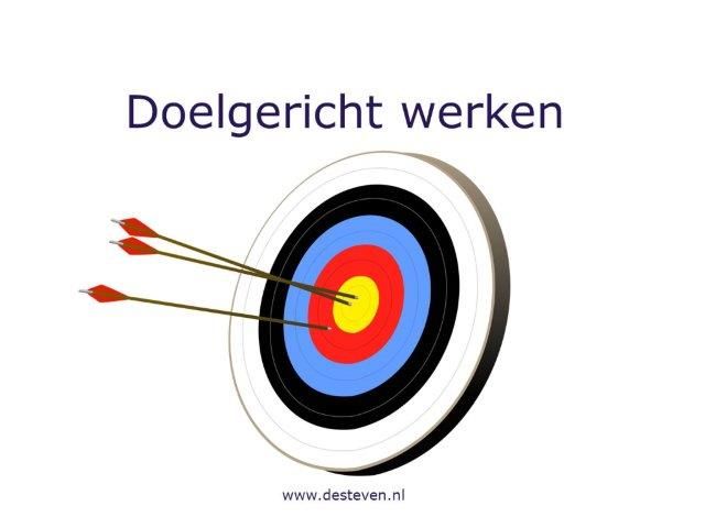 Doelgerichtheid of doelgericht werken