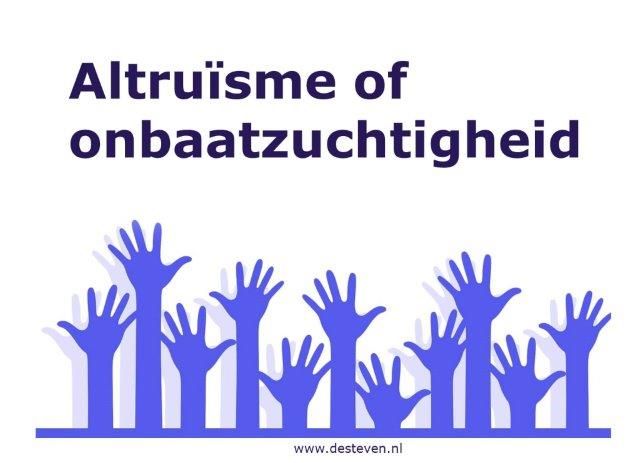 Altruïsme of onbaatzuchtigheid