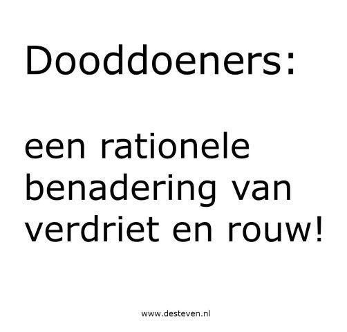 Dooddoeners bij het rouwproces