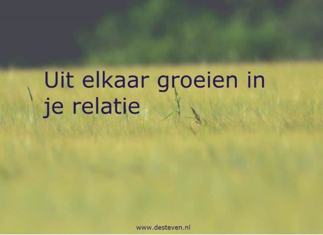 Uit elkaar groeien in je relatie