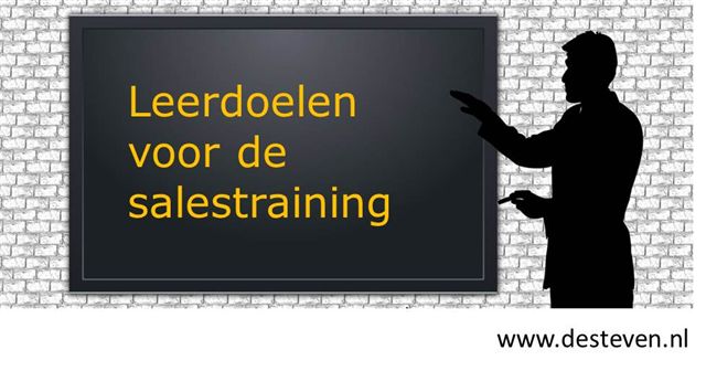 Leerdoelen sales- en verkooptraining