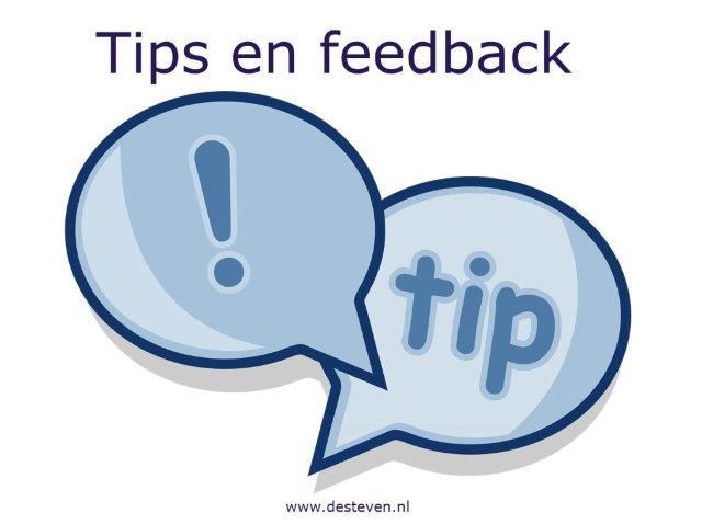 hetzelfde Verantwoordelijk persoon verdiepen Feedback geven: Tips en TOPS methodiek. Ken je die al?