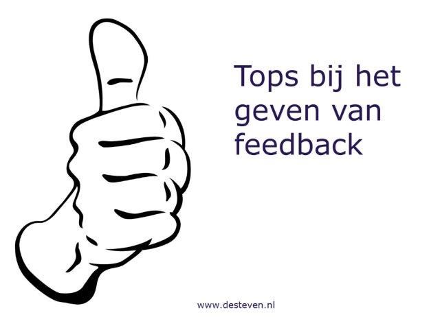 bout Gedateerd timmerman Feedback geven: Tips en TOPS methodiek. Ken je die al?