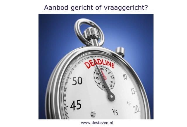 Aanbodgericht of vraaggerichte dienstverlening